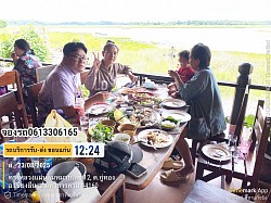 พาลูกค้ารับประทานอาหารร้านขนมจีนกู่ทอง